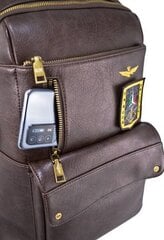 Ikdienas mugursoma Aeronautica Militare, brūna цена и информация | Спортивные сумки и рюкзаки | 220.lv
