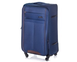 Очень большой твердый чемодан XL 29 Solier STL1311 - синий, коричневый цена и информация | Чемоданы, дорожные сумки | 220.lv