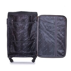 Средний чемодан Solier Luggage STL1316, M, черный/красный цена и информация | Чемоданы, дорожные сумки | 220.lv