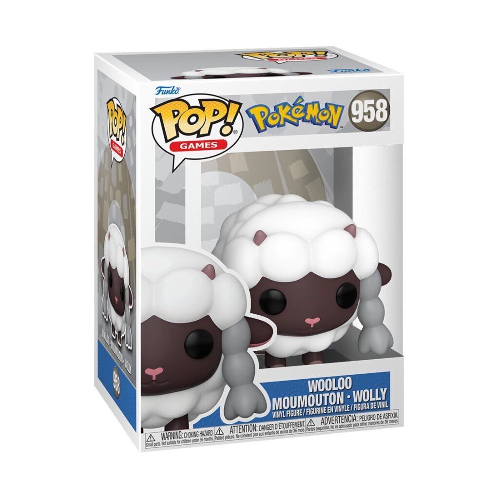 Vinila figūra Funko POP! Pokemon Wooloo, 9 cm cena un informācija | Datorspēļu suvenīri | 220.lv