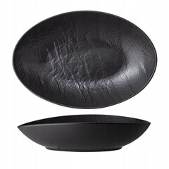 Овальный черный фарфоровый салатник Wilmax 30x19,5x7 см цена и информация | Посуда, тарелки, обеденные сервизы | 220.lv