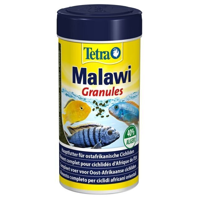 Barība zivīm Tetra Malawi Granules, 250 ml cena un informācija | Zivju barība | 220.lv