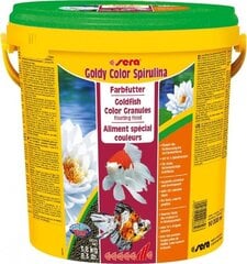 Корм для рыб Sera Goldy Color Spirulina Nature, 10 л цена и информация | Корм для рыб | 220.lv