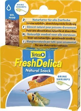 Barība zivīm Tetra TetraFreshDelica Brine Shrimps, 48 g cena un informācija | Zivju barība | 220.lv