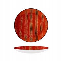 Porcelāna vakariņu šķīvis sarkans 28 cm cena un informācija | Trauki, šķīvji, pusdienu servīzes | 220.lv