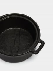 Тарелка 32,5x23 см и сотейник 10,5x3,7 см из черного фарфора Набор Wilmax цена и информация | Посуда, тарелки, обеденные сервизы | 220.lv