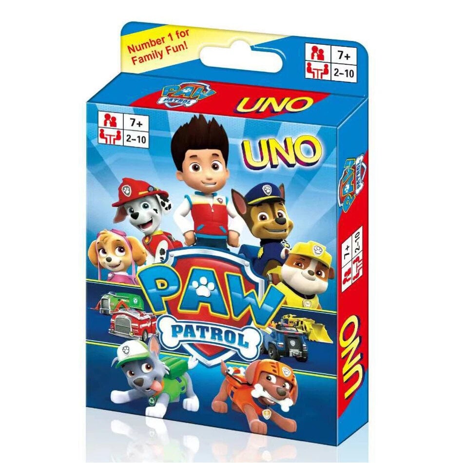 Kārtis Uno Paw Patrol cena un informācija | Galda spēles | 220.lv