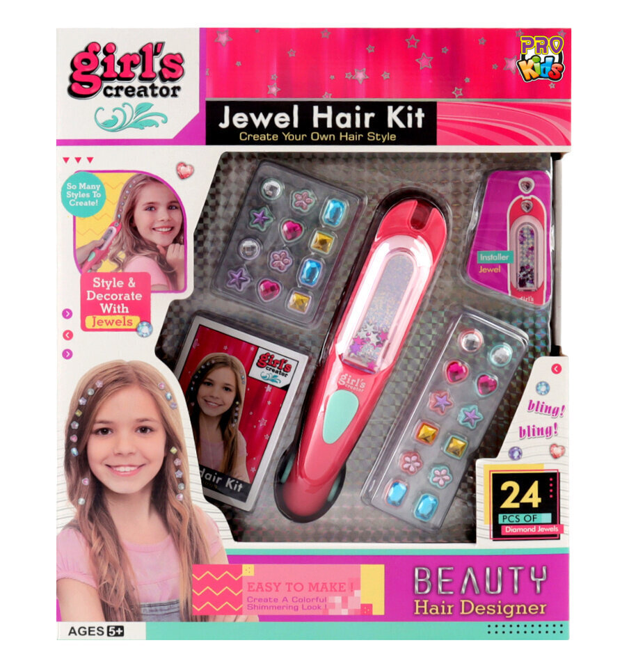 Matu aksesuāru komplekts Girl's Creator Jewel Hair Kit, 1 gab. цена и информация | Bērnu kosmētika, līdzekļi jaunajām māmiņām | 220.lv