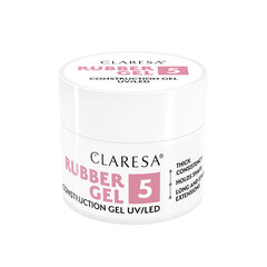 Nagu pieaudzēšanas želeja Claresa Rubber Gel, 5 rozā, 12 g цена и информация | Средства для маникюра и педикюра | 220.lv