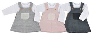 платье с блузкой 62 см, серый TM18593 цена и информация | Юбки, платья для новорожденных | 220.lv