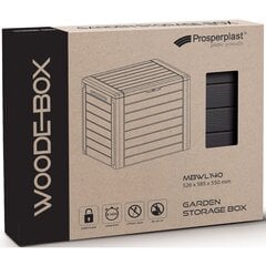 Садовый ящик WOODEBOX 190 л, коричневый цена и информация | Уличные контейнеры, контейнеры для компоста | 220.lv