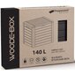 Dārza kaste Prosperplast Woodebox, 140 l, pelēka cena un informācija | Komposta kastes un āra konteineri | 220.lv