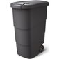 Atkritumu maiss Wheeler, 110 l, melns цена и информация | Komposta kastes un āra konteineri | 220.lv