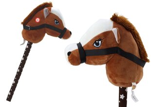 Плюшевая голова лошади на палке Hobby Horse со звуками, темно-коричневая цена и информация | Игрушки для малышей | 220.lv