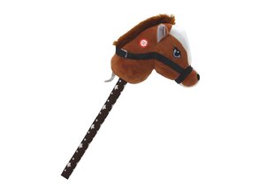 Плюшевая голова лошади на палке Hobby Horse со звуками, темно-коричневая цена и информация | Игрушки для малышей | 220.lv