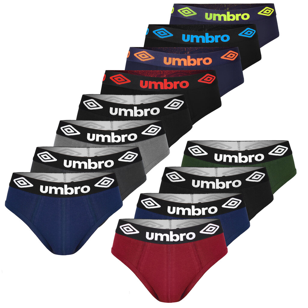 Apakšbikses vīriešiem Umbro BM210, 12 gab. цена и информация | Vīriešu apakšbikses | 220.lv