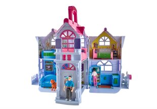 Leļļu namiņš ar aksesuāriem Kruzzle, zila, 23 x 38 x 28,5 cm cena un informācija | Rotaļlietas meitenēm | 220.lv