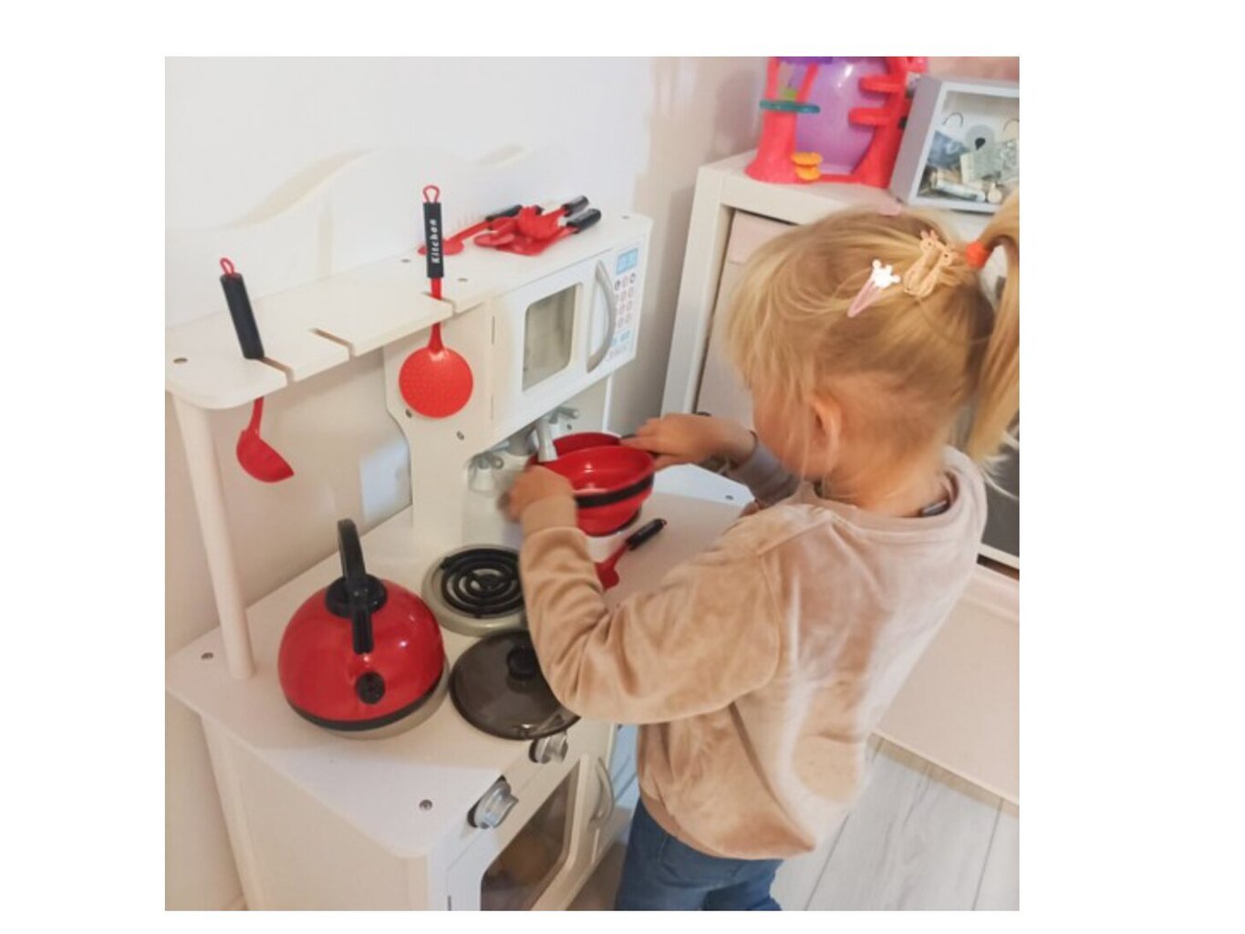 Rotaļlietu virtuves piederumu komplekts ar piederumiem Kruzzel, 13 d. cena un informācija | Rotaļlietas meitenēm | 220.lv