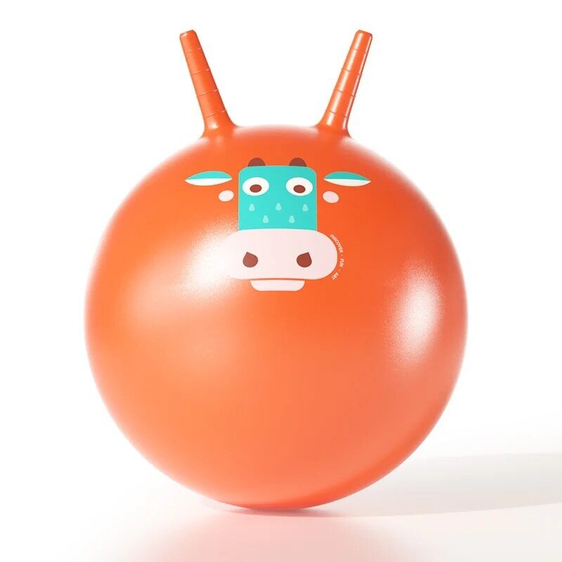 Lēkajamā bumba Mideer Moo Moo Cow, oranža, 40 cm cena un informācija | Ūdens, smilšu un pludmales rotaļlietas | 220.lv
