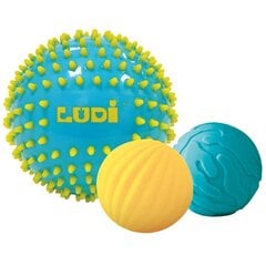 Сенсорные мячики Ludi, 3 шт. цена и информация | Игрушки для малышей | 220.lv