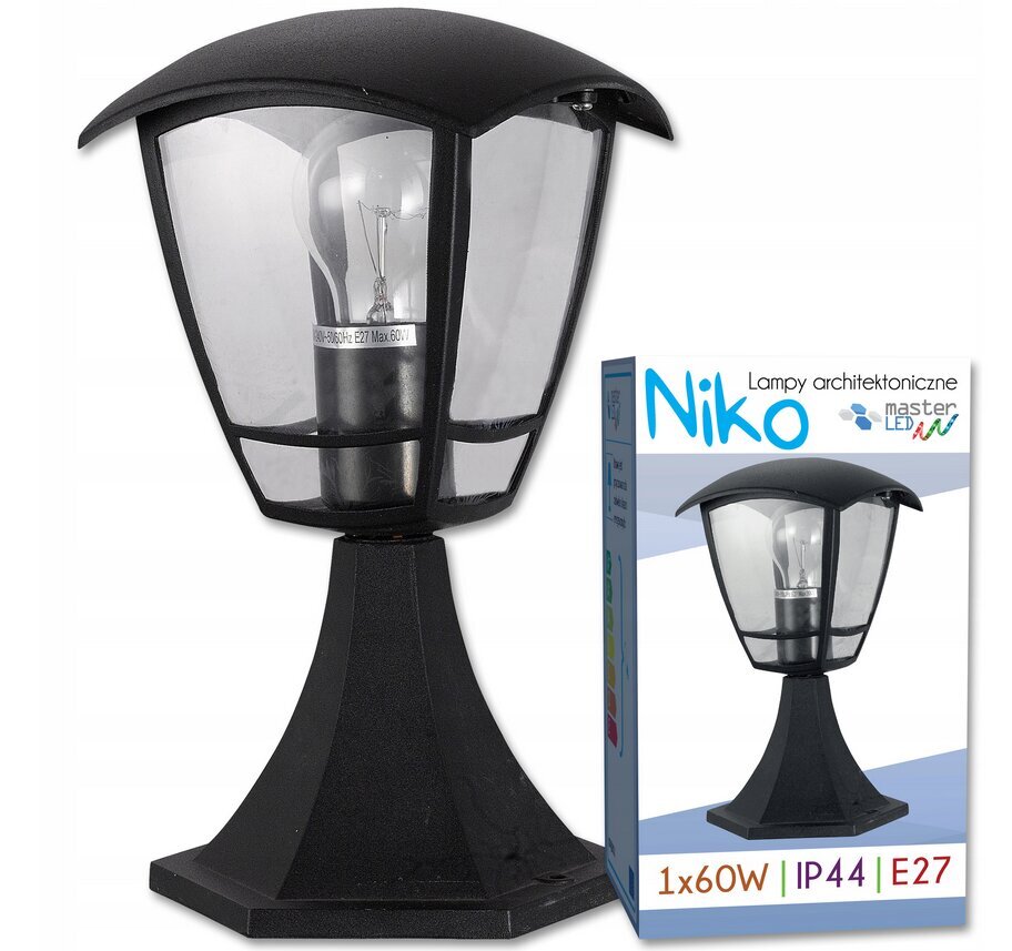 LED dārza lampa MasterLed, melna, 1 gab. cena un informācija | Āra apgaismojums | 220.lv