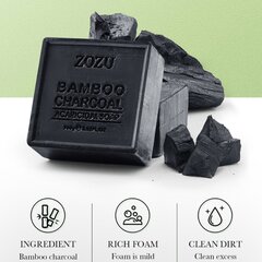 Bambusa ogļu ziepes Zozu, 100 g cena un informācija | Ziepes | 220.lv