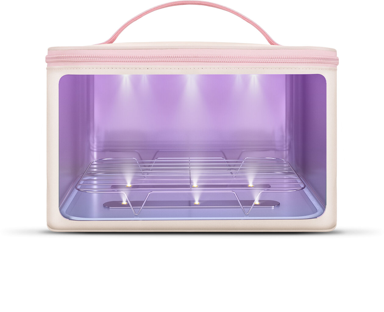 Sterilizācijas kaste Mg Baby UVC Led, rozā cena un informācija | Pudelīšu sildītāji un sterilizatori | 220.lv