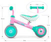 Trīsriteņa līdzsvara velosipēds Milly Mally Micro Plus Cat, rozā/zaļš cena un informācija | Balansa velosipēdi | 220.lv