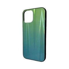 Зеленый чехол Aurora Glass iPhone 12 Pro Max цена и информация | Чехлы для телефонов | 220.lv