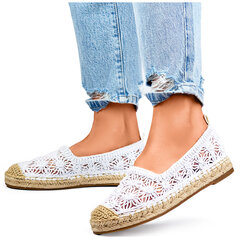 Espadrilles sievietēm, baltas цена и информация | Женские туфли | 220.lv