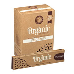 Vīraka kociņi Song of India Organic Goodness Palo Santo, 12x15 g cena un informācija | Mājas aromāti | 220.lv