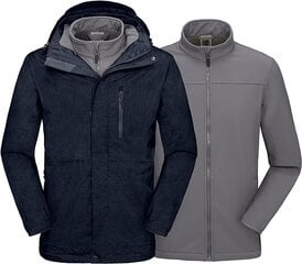 Vīriešu softshell jaka Mapamyumco, zila цена и информация | Мужские куртки | 220.lv