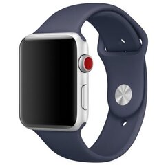 Силиконовый ремешок Apple Watch 42/44/45/49 (S/M) - Midnight Blue цена и информация | Smart устройства и аксессуары | 220.lv