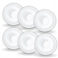Глубокая тарелка 22,5 см 450 мл белый фарфор WILMAX набор из 6 шт. цена и информация | Посуда, тарелки, обеденные сервизы | 220.lv
