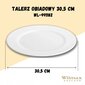 Balts profesionāls vakariņu šķīvis 30,5cm Wilmax cena un informācija | Trauki, šķīvji, pusdienu servīzes | 220.lv