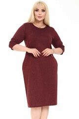 Бордовое платье F5035-BO-44/46 цена и информация | Платья | 220.lv