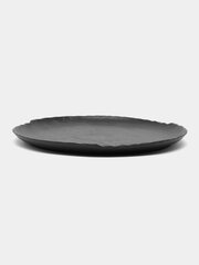 Круглая плоская обеденная тарелка из черного фарфора Wilmax 25,5 см цена и информация | Посуда, тарелки, обеденные сервизы | 220.lv