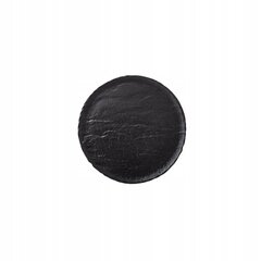 Черная фарфоровая плоская десертная тарелка с имитацией камня Wilmax 18 см цена и информация | Посуда, тарелки, обеденные сервизы | 220.lv