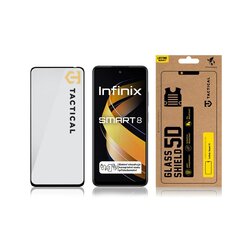 Tactical Glass Shield 5D for Infinix Smart 8 Black цена и информация | Защитные пленки для телефонов | 220.lv