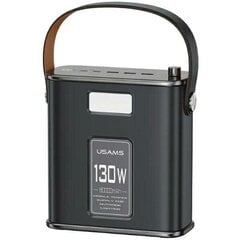 USAMS Powerbank 80000mAh 130W 2C+3A QC3.0+PD Fast Charge czarny|black STXLOGTC01 (US-CD196) + kabel USB-C-USB-C 100W 2m цена и информация | Зарядные устройства Power bank | 220.lv