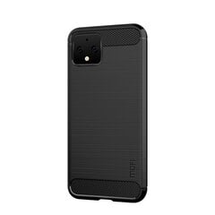 „Mofi“ Carbon твердый силиконовый чехол (TPU) - черный (Pixel 4) цена и информация | Чехлы для телефонов | 220.lv
