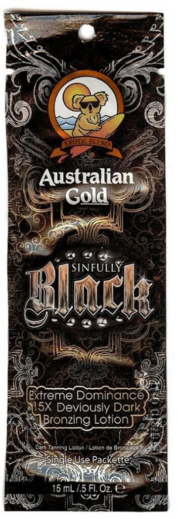 Solārija krēms Australian Gold Sinfully Black, 15 ml cena un informācija | Solārija krēmi | 220.lv