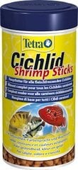 Barība zivīm Tetra Cichlid Shrimp Sticks, 250 ml cena un informācija | Zivju barība | 220.lv