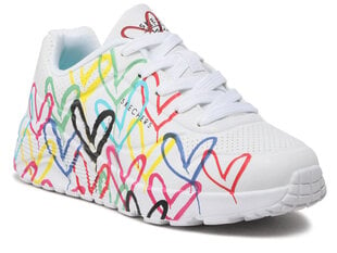 Uno lite spread the love skechers 314064lwmlt moterims balta women's white 314064LWMLT цена и информация | Спортивная обувь, кроссовки для женщин | 220.lv