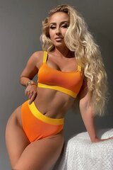 Sieviešu bikini Hysenm, oranžs цена и информация | Купальники | 220.lv