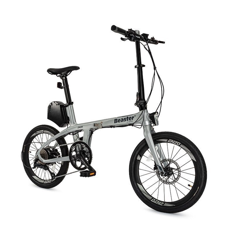 Elektriskais velosipēds Beaster BS126S 20", pelēks цена и информация | Elektrovelosipēdi | 220.lv