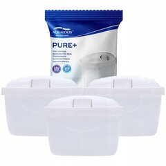 3x Aqualogis Pure+ cena un informācija | Ūdens attīrīšanas sistēmas un filtri | 220.lv