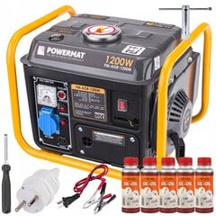 Benzīna ģenerators Powermat PM-AGR-1200M, 1200W, 230V цена и информация | Электрогенераторы | 220.lv