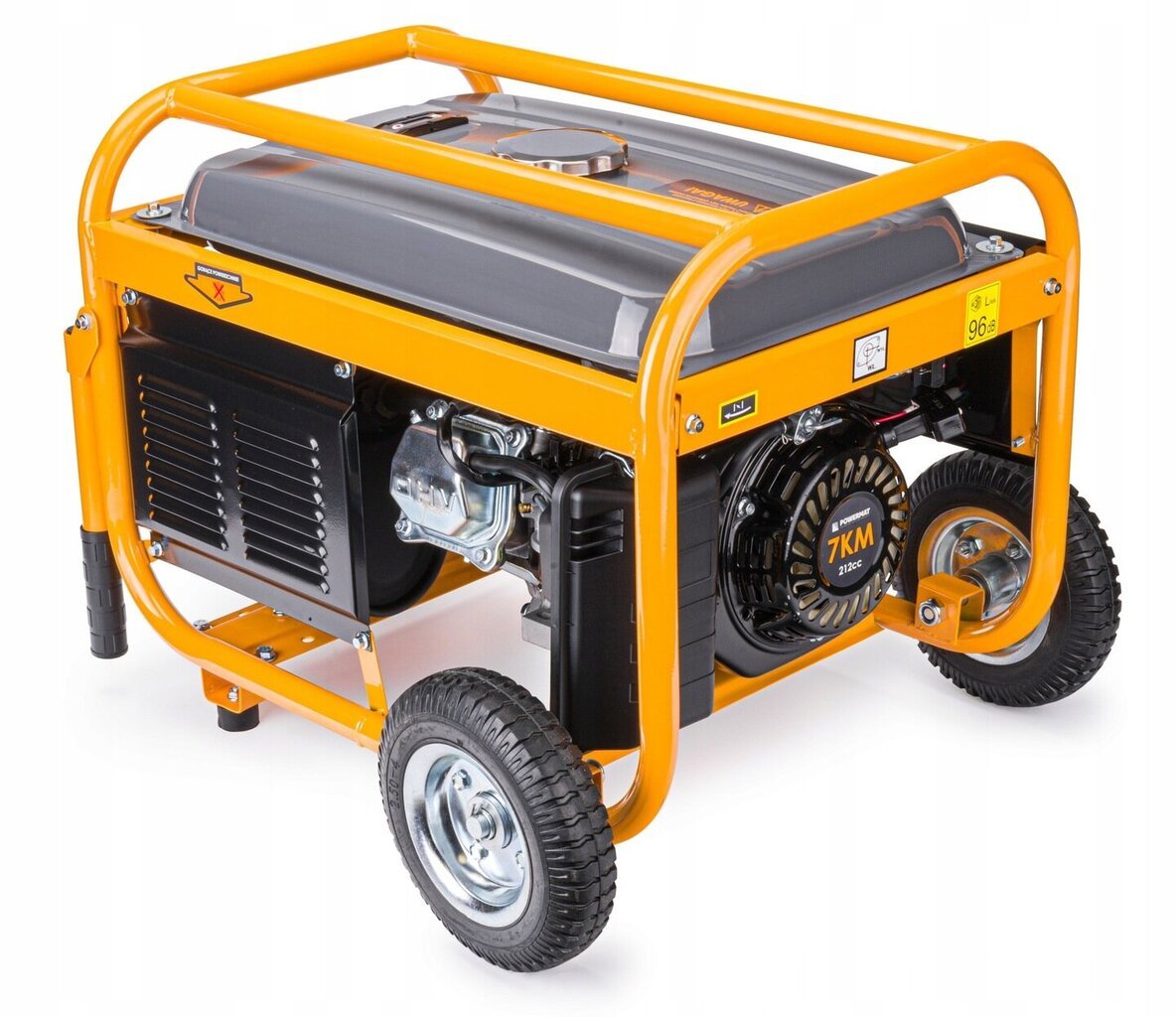 Benzīna ģenerators Powermat PM-AGR-3000M-K, 3000W, 230V, ar riteņiem cena un informācija | Elektrības ģeneratori | 220.lv