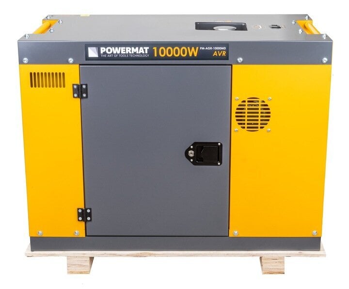 Dīzeļa ģenerators Powermat PM-AGR-10000MD, 10000W, 230V/400V/12V cena un informācija | Elektrības ģeneratori | 220.lv